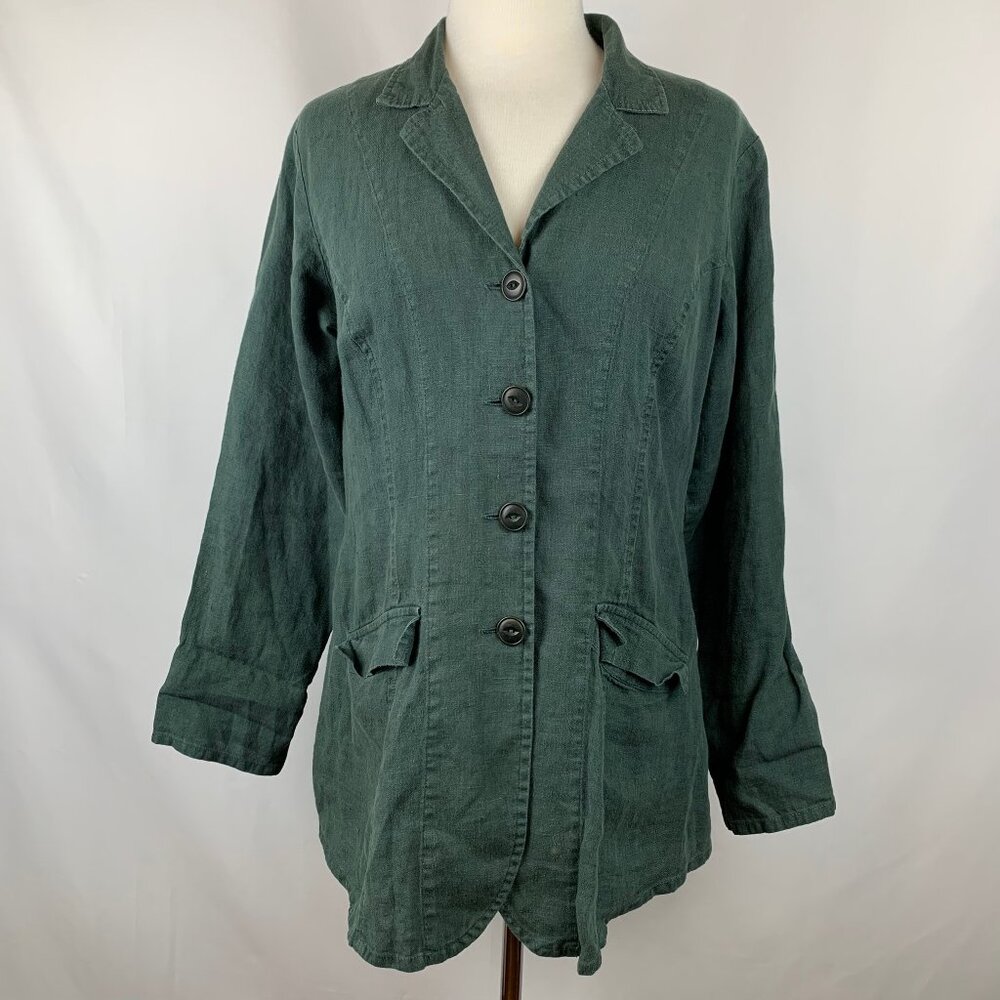 Flax Green Blazer Jacket